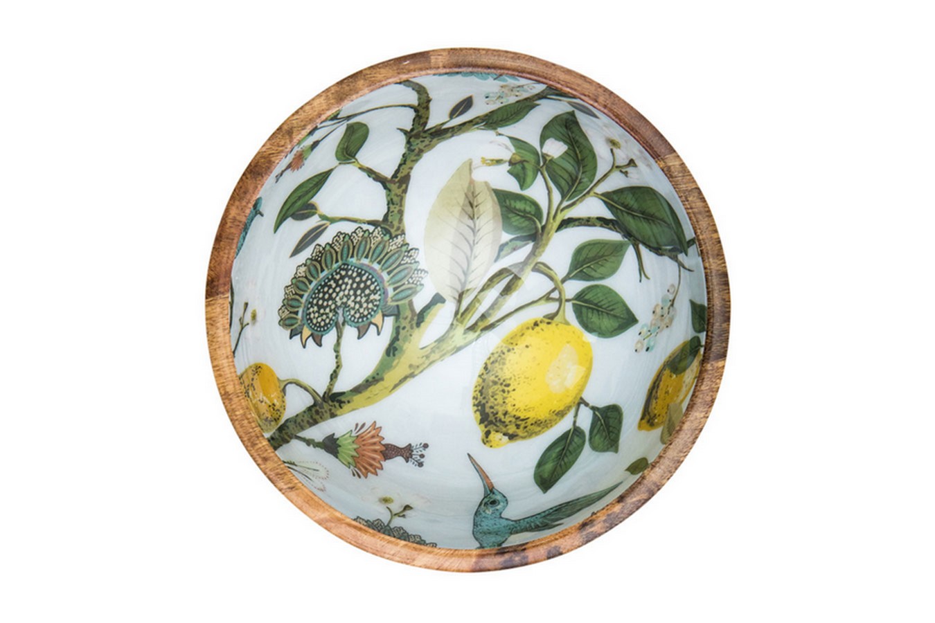 Schale Lemon Bird Mangoholz D 25 cm