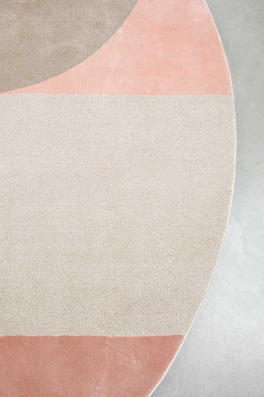 Teppich grau rosa D 240 cm