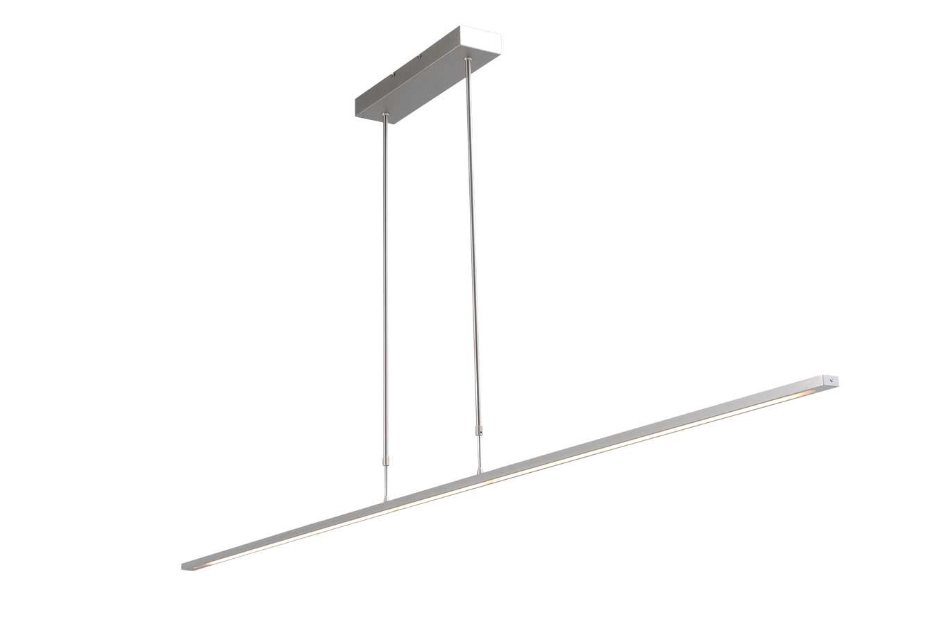 Hängeleuchte nickel B 200 cm