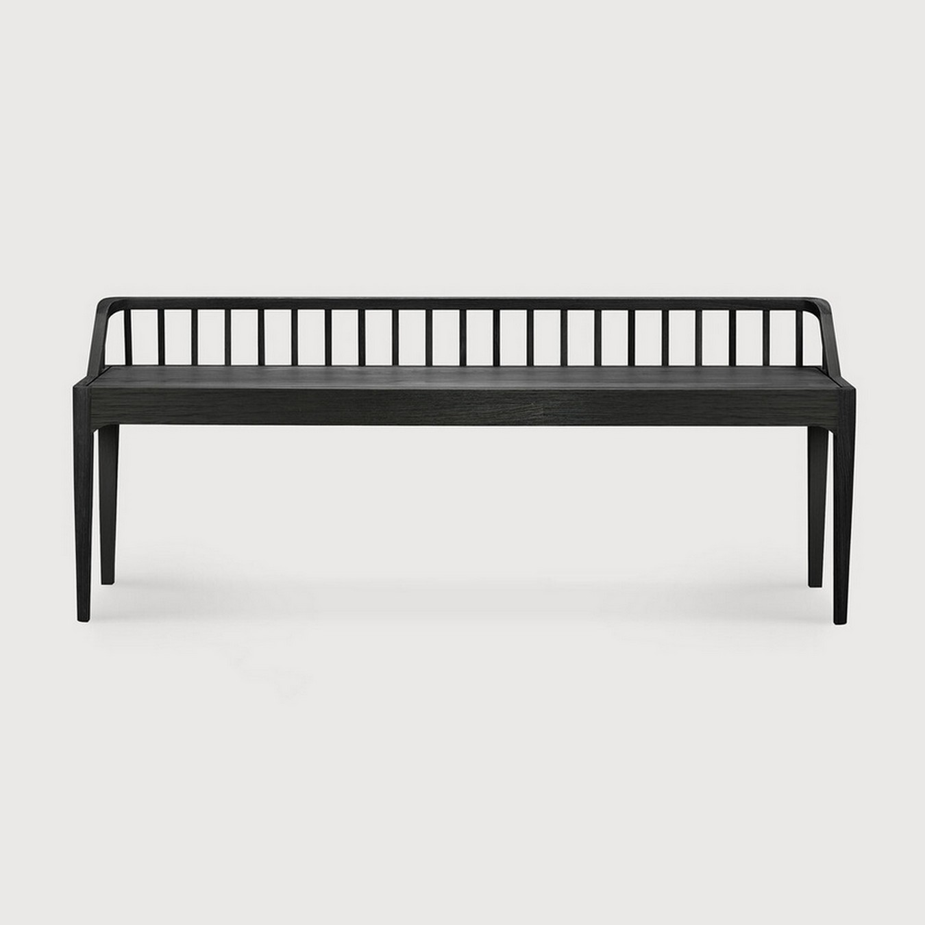 Sitzbank Spindle Eiche massiv schwarz