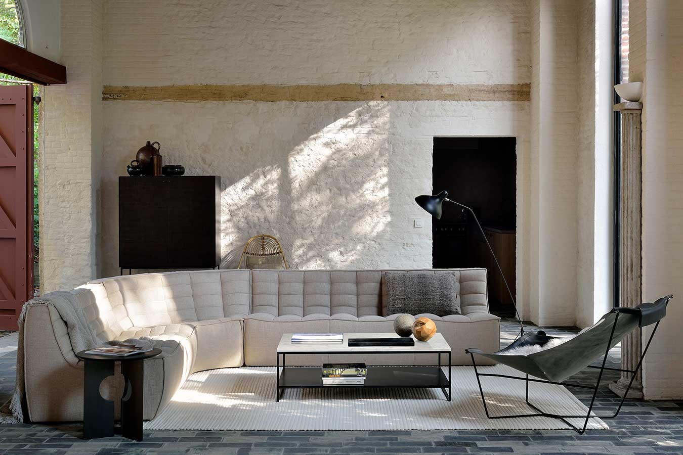 Couchtisch Stone Marmor weiss B 120 cm