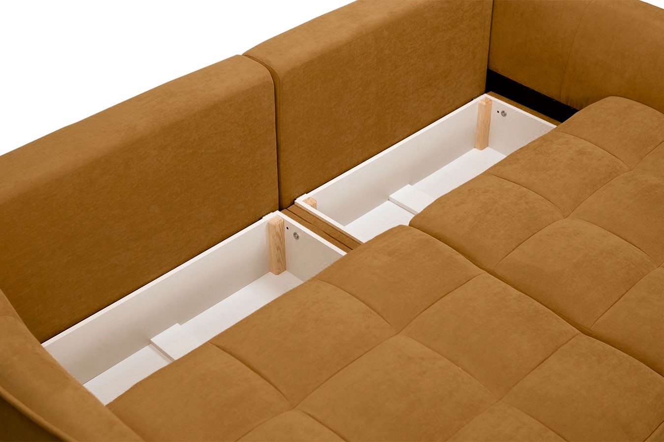 Schlafsofa Berlin Stoff Senf