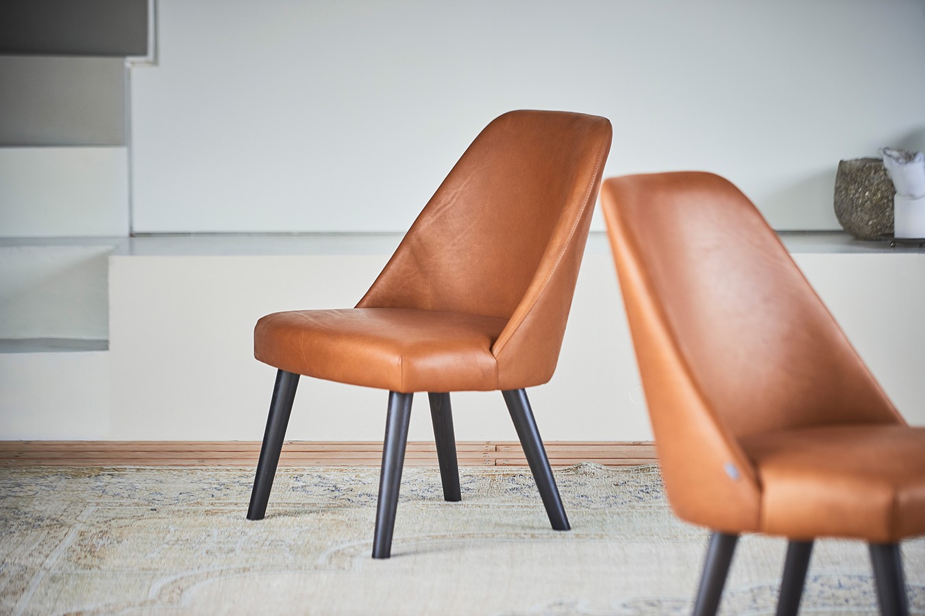 Loungesessel Flaminia Leder braun