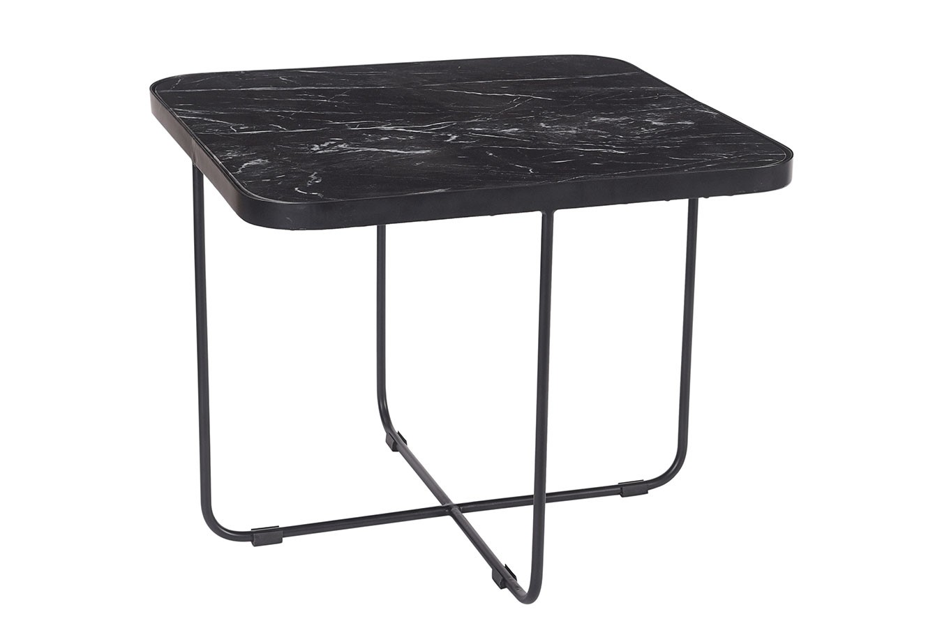 Couchtisch spring I Marmor schwarz 48*48 cm