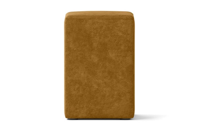 Sitzhocker Samt gold