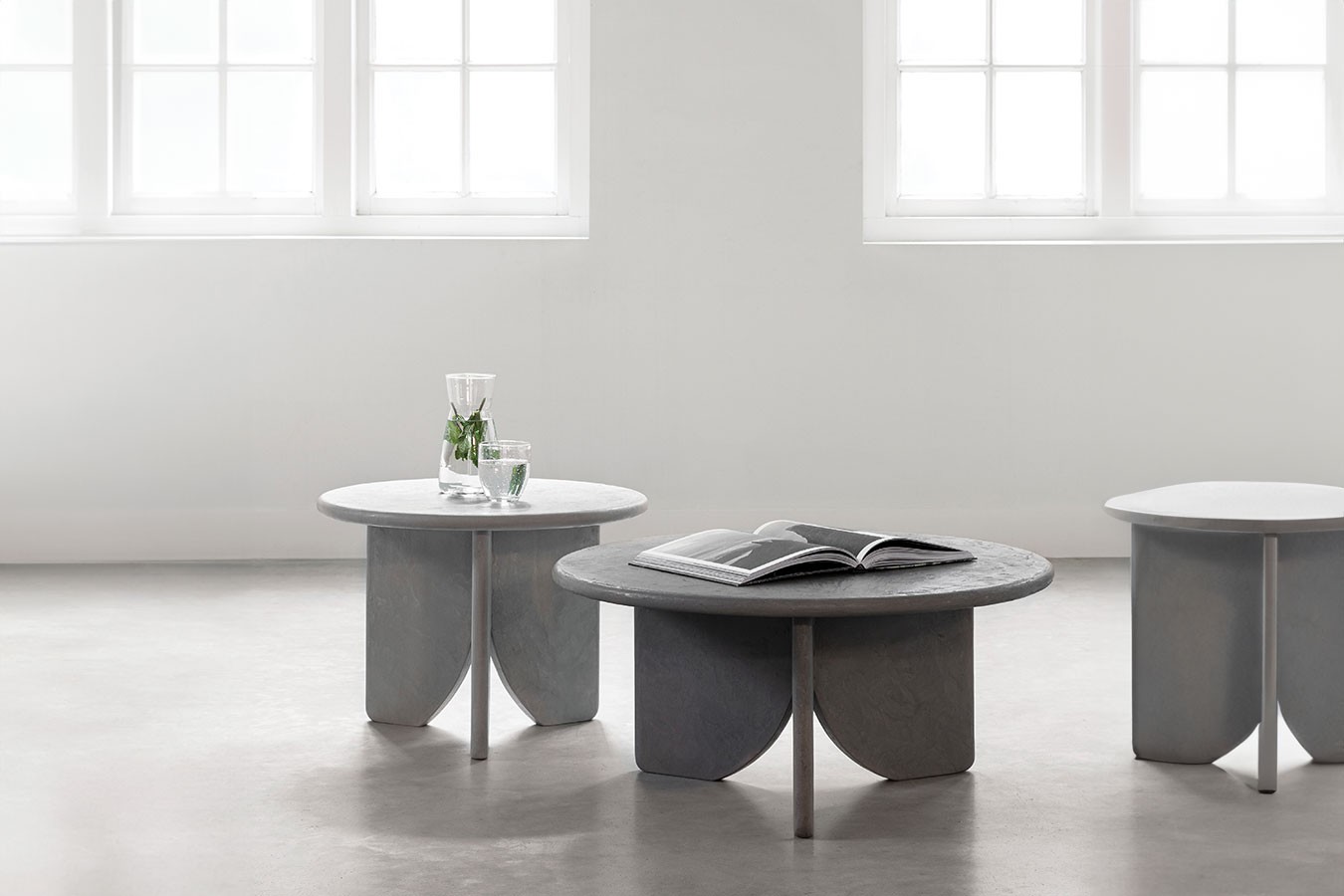 Couchtisch Set Melo Air Mortex grau