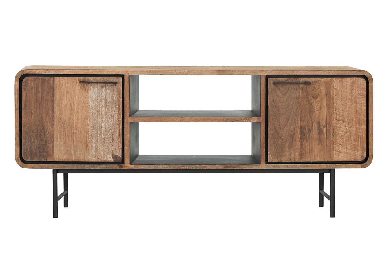 TV-Board Evo auf Fuß Teak B 145 cm