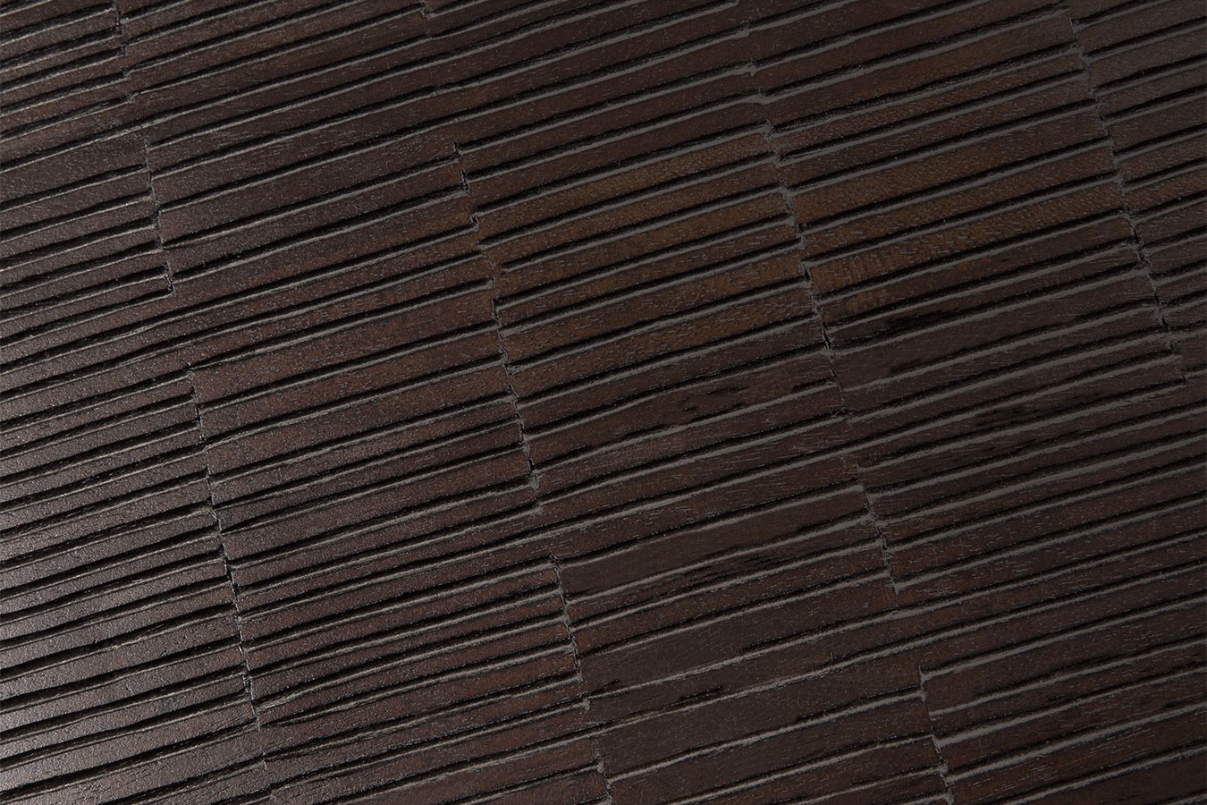 Couchtisch Grooves Teak schwarz B 140 cm