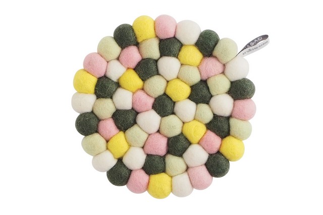 Untersetzer Trivet Round grün D 17 cm