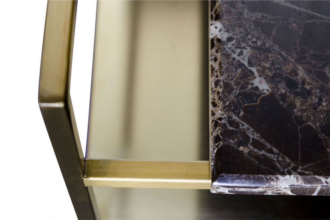 Couchtisch Architect Metall gold klein