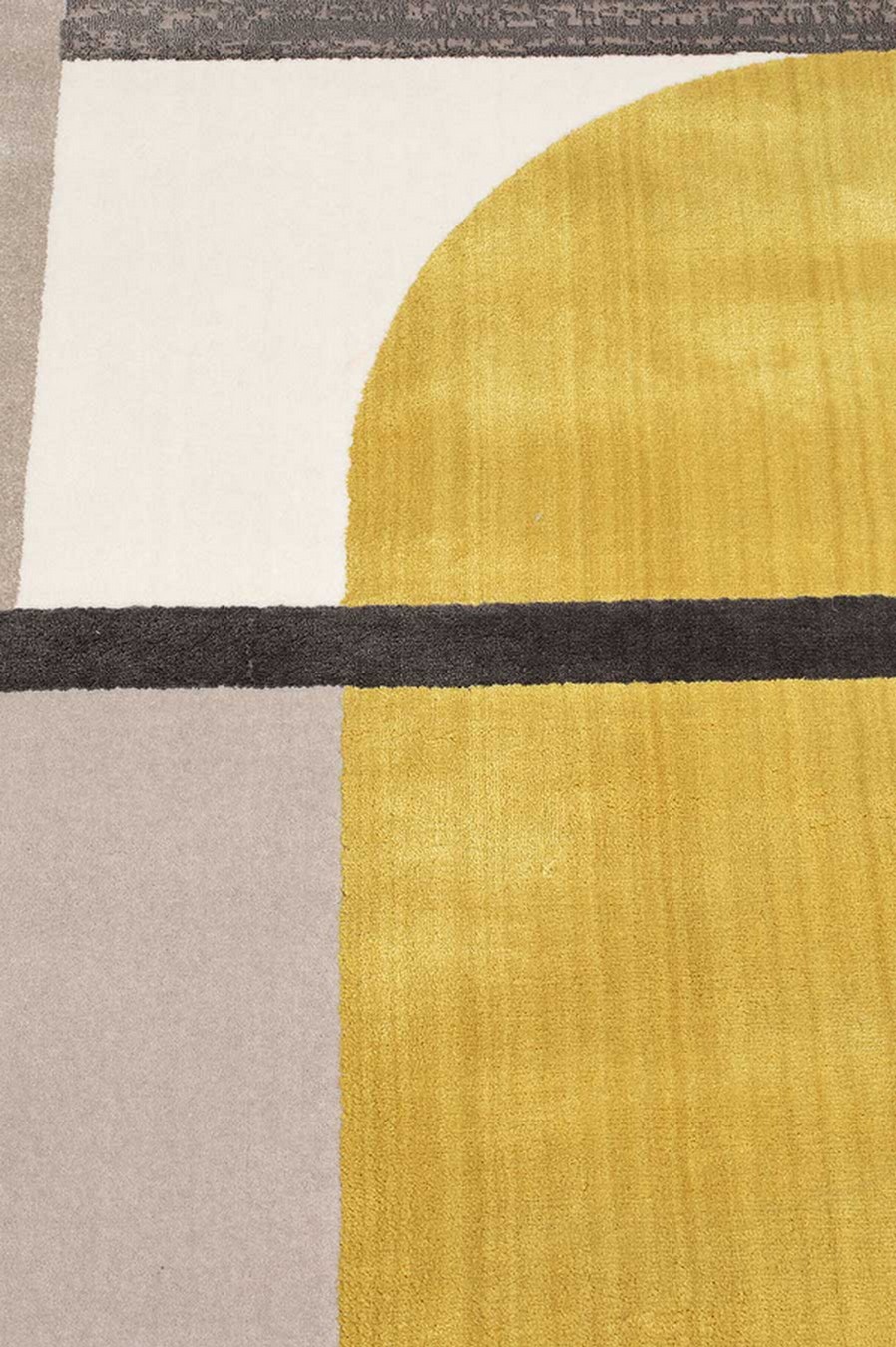 Teppich grau senf 230 x 160cm