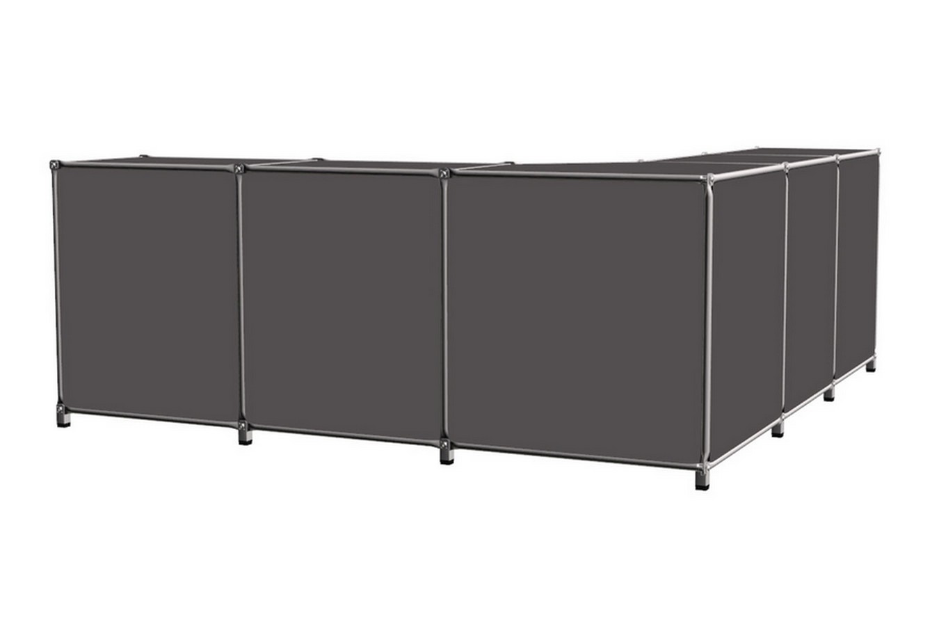 Sideboard System 180 graugrün B 210 cm