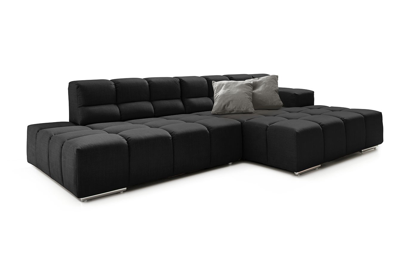 Ecksofa Cube Stoff anthrazit