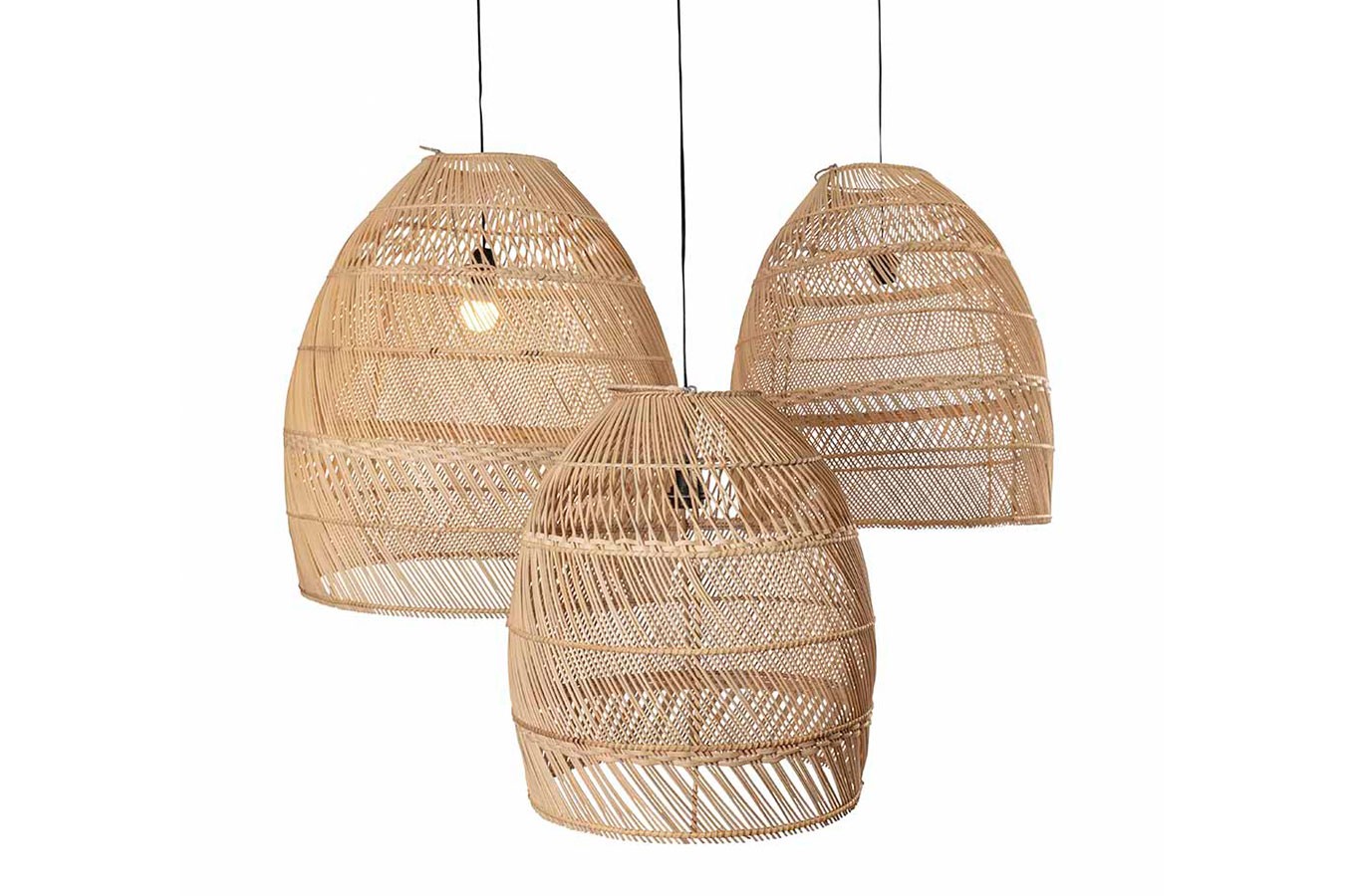 Lampenschirm Luna Rattan natural M
