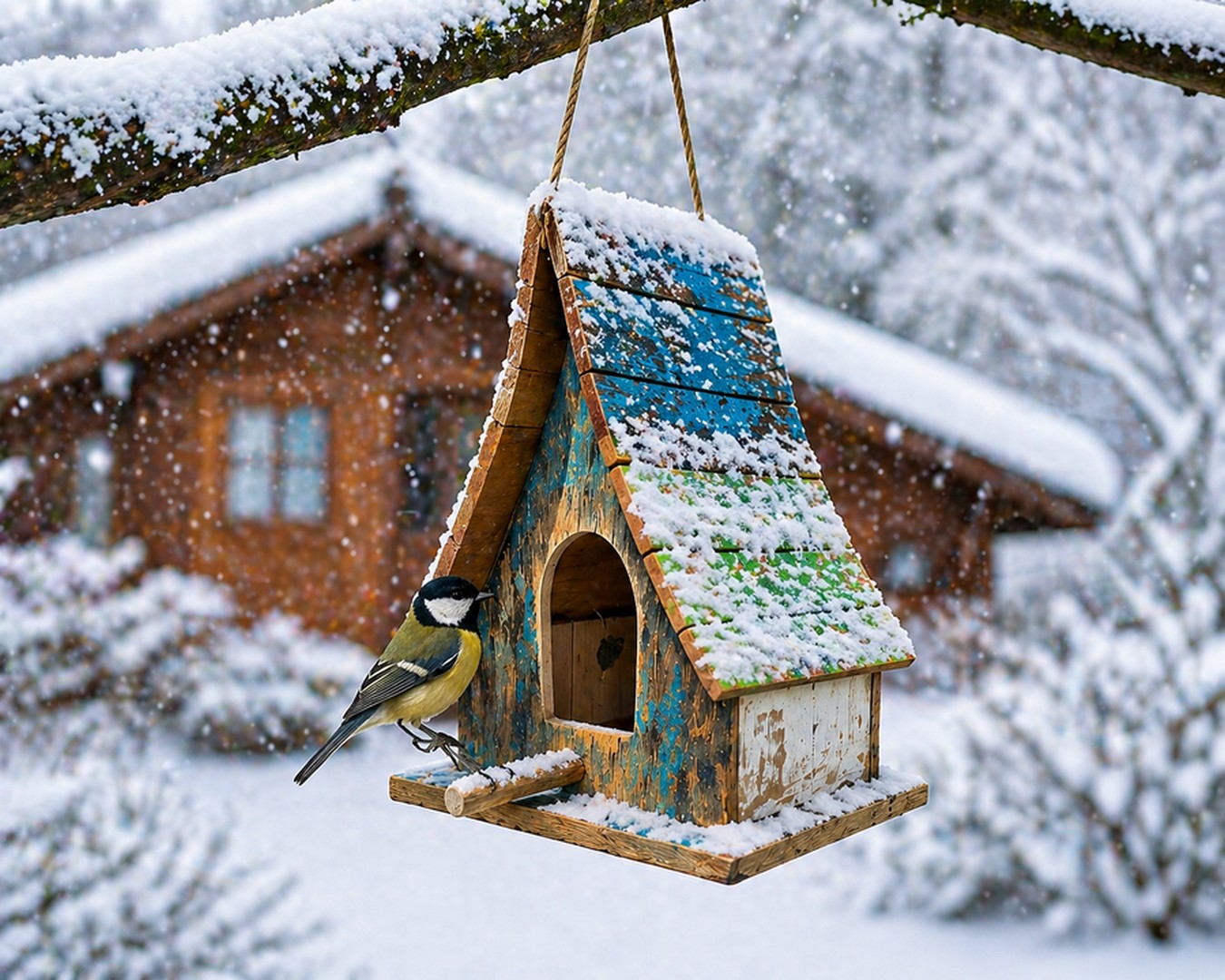 Vogelhaus Birdie No 5 mehrfarbig