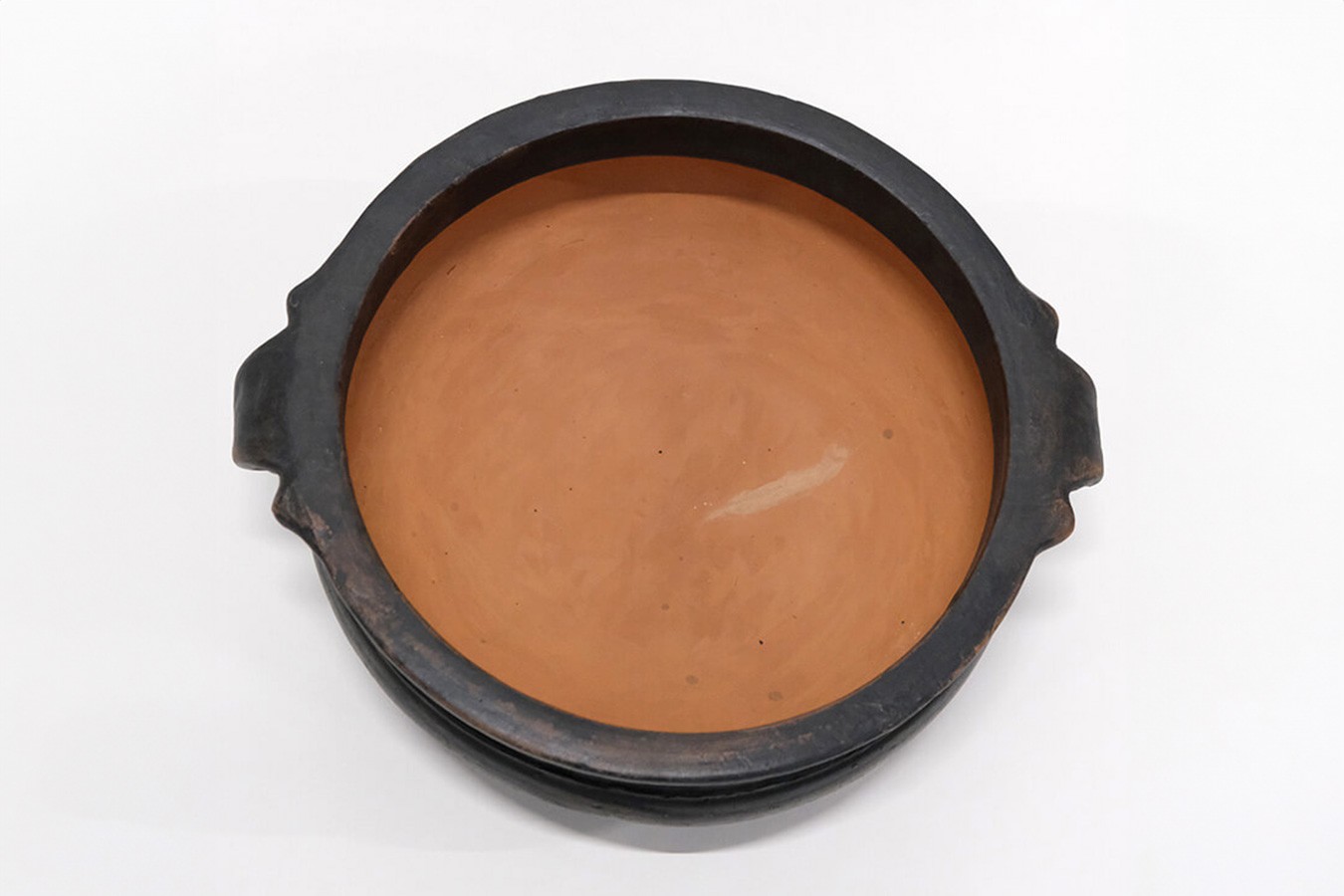 Dekotopf Ton braun H 15 cm