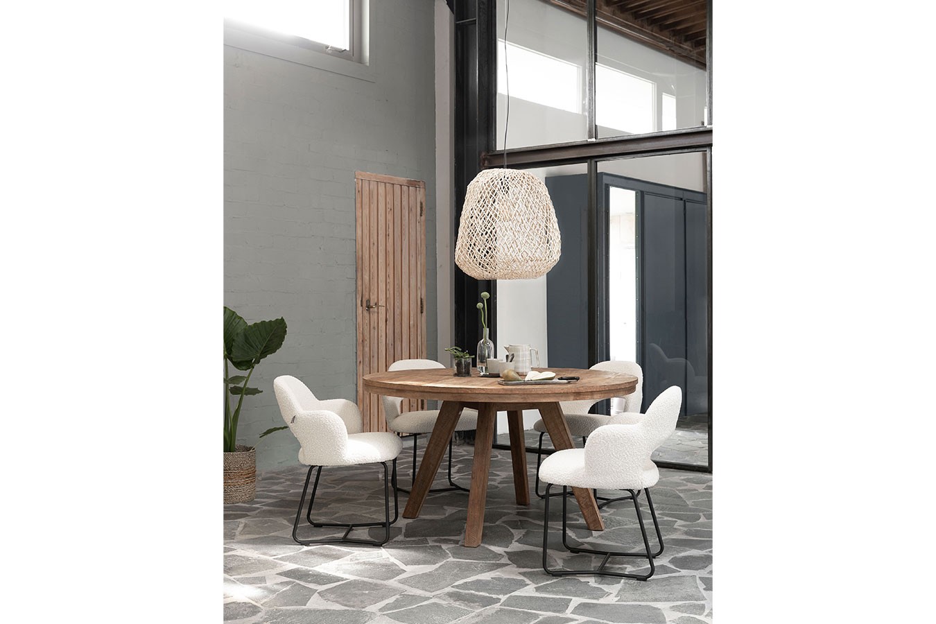 Esstisch Ibiza Teakholz D 160 cm