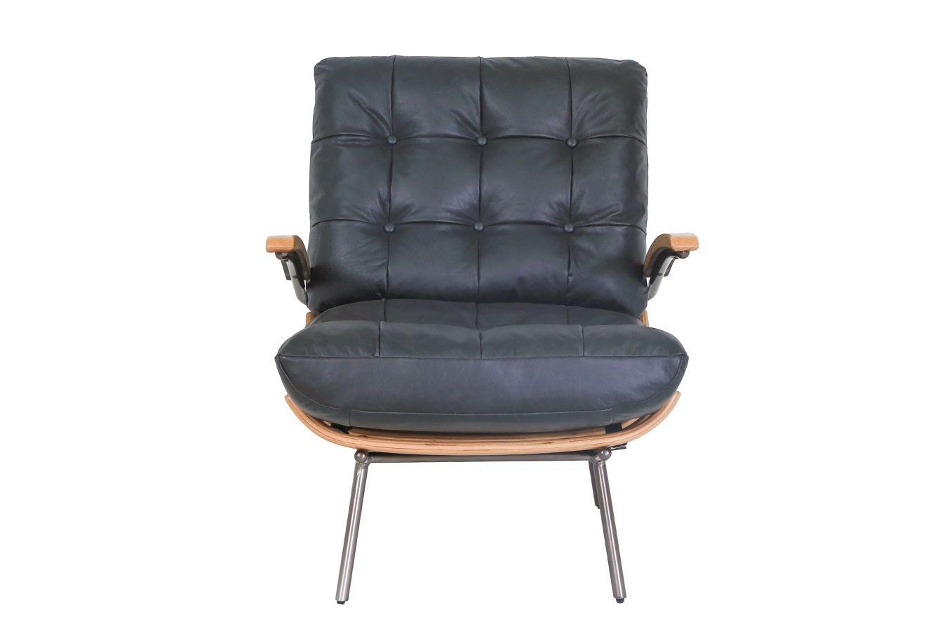 Designsessel Chester Leder schwarz