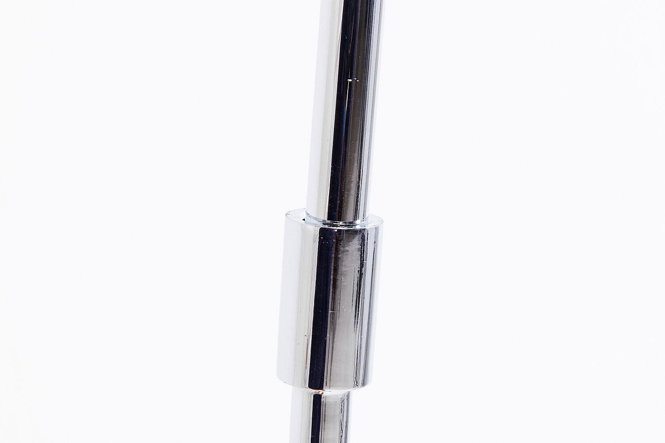 Standleuchte Goose Chrom Schwarz H 205 cm