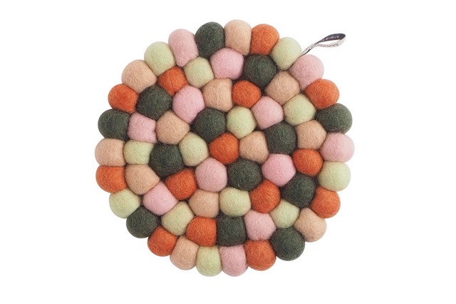 Untersetzer Trivet Round rot grün D 17cm