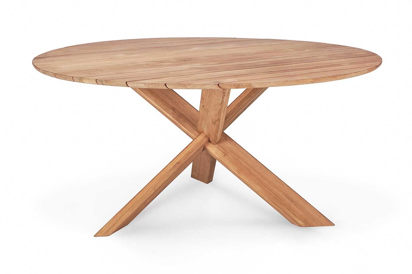 Outdoor Tisch Circle Teakholz rund D 163 cm