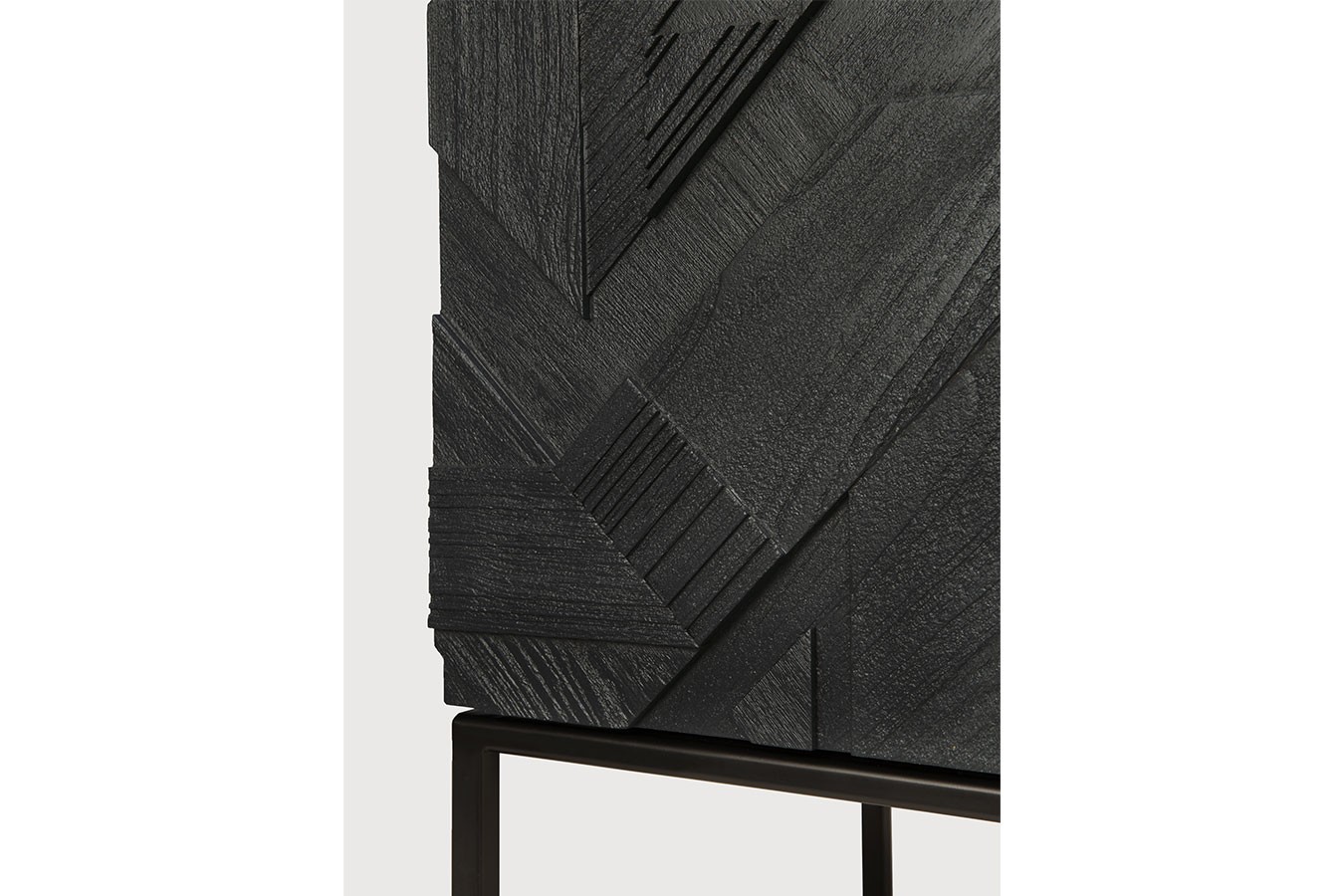Schrank Graphic Teak massiv H 160 cm
