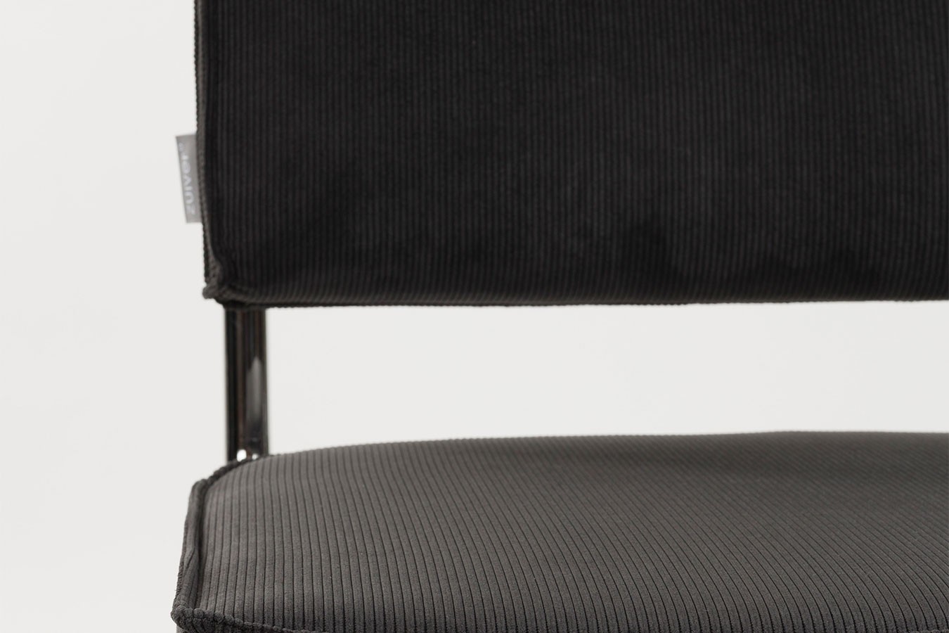Freischwinger King Cord schwarz