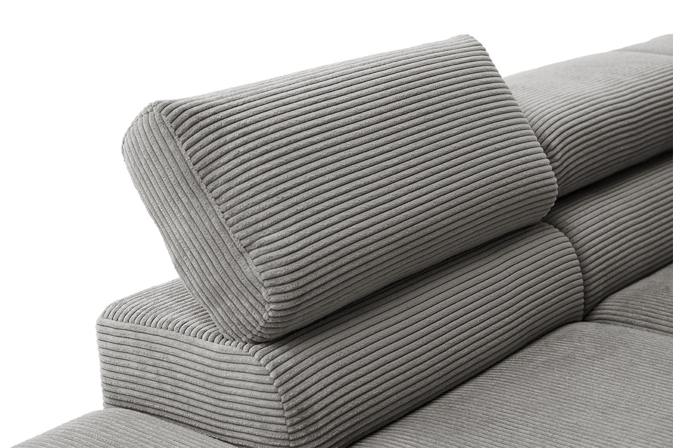 Ecksofa Sarah Cord grau