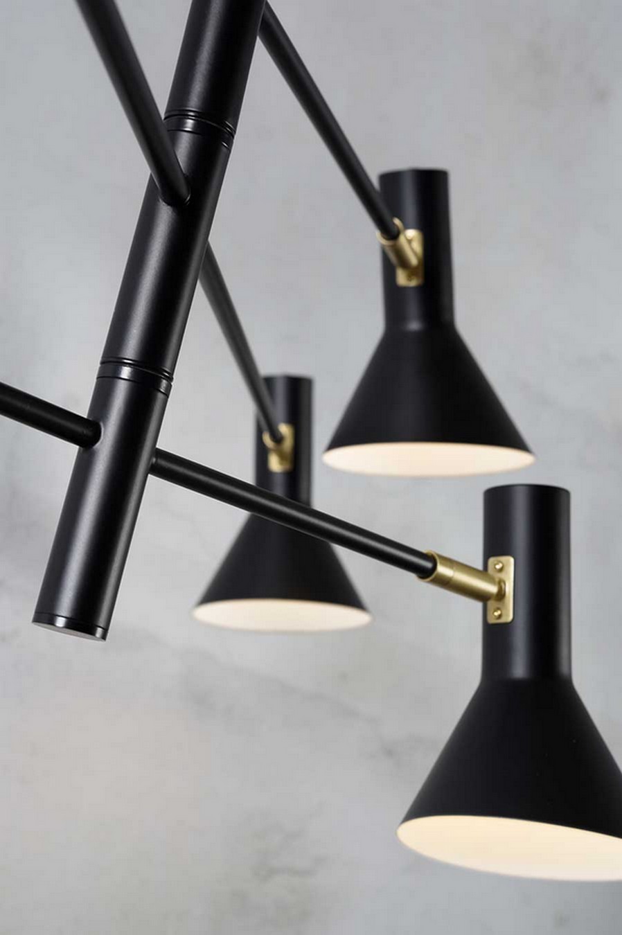 Deckenlampe Izmir Eisen schwarz