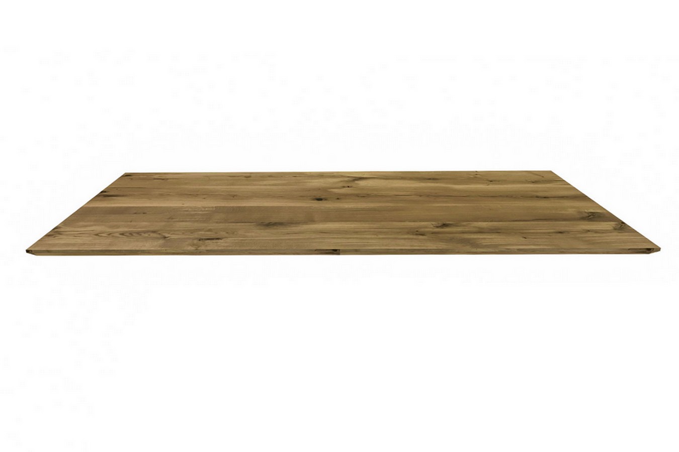 Tischplatte 3 cm astige Eiche massiv schweizer Kante ab 60 cm konfigurierbar