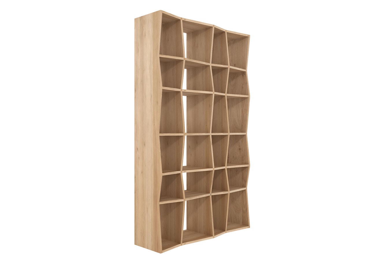 Regal Z Eiche massiv B 125 cm