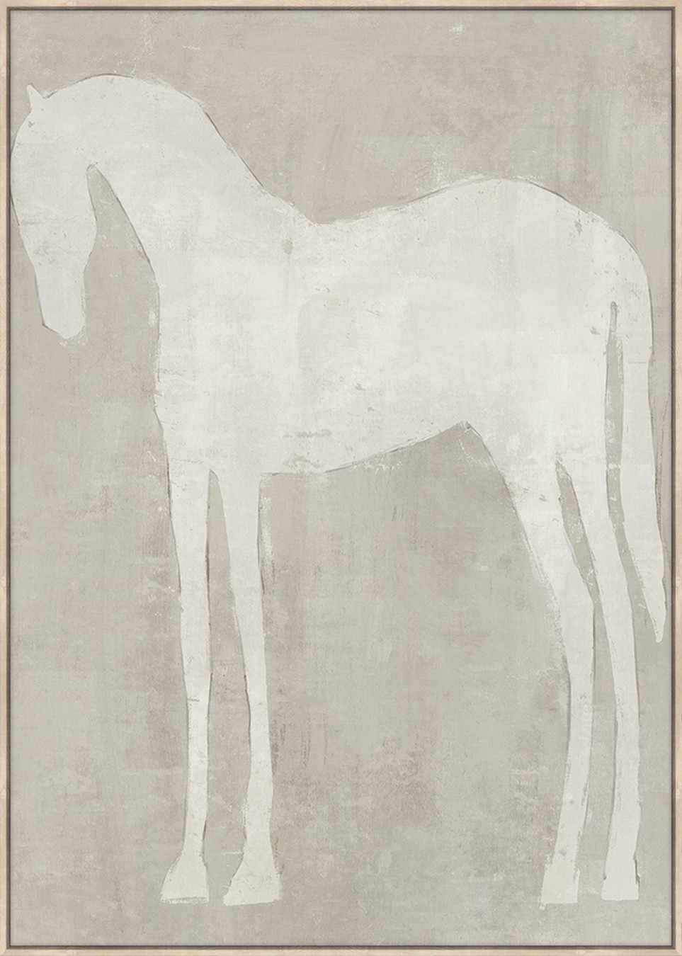 Wandbild Yellowstone taupe weiss H 140 cm