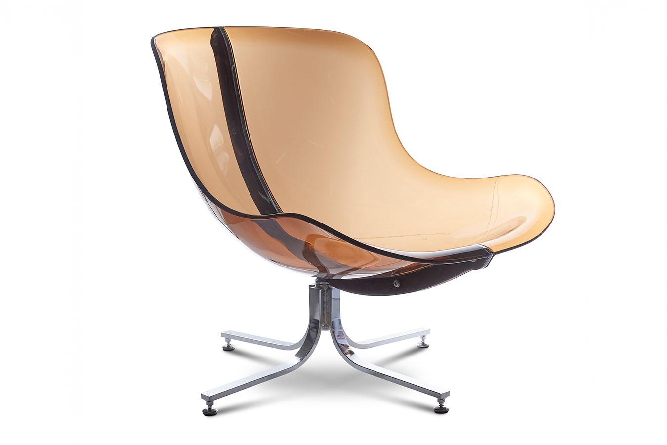Sessel Glow braun transparent