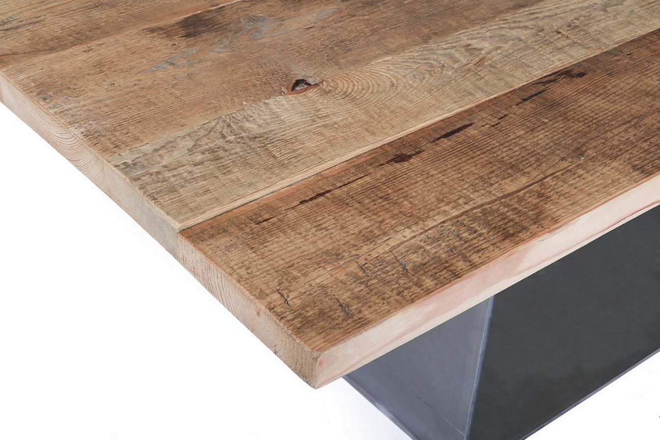 Esstisch Pine Alt Kiefer Stahlfuss 220*100 cm