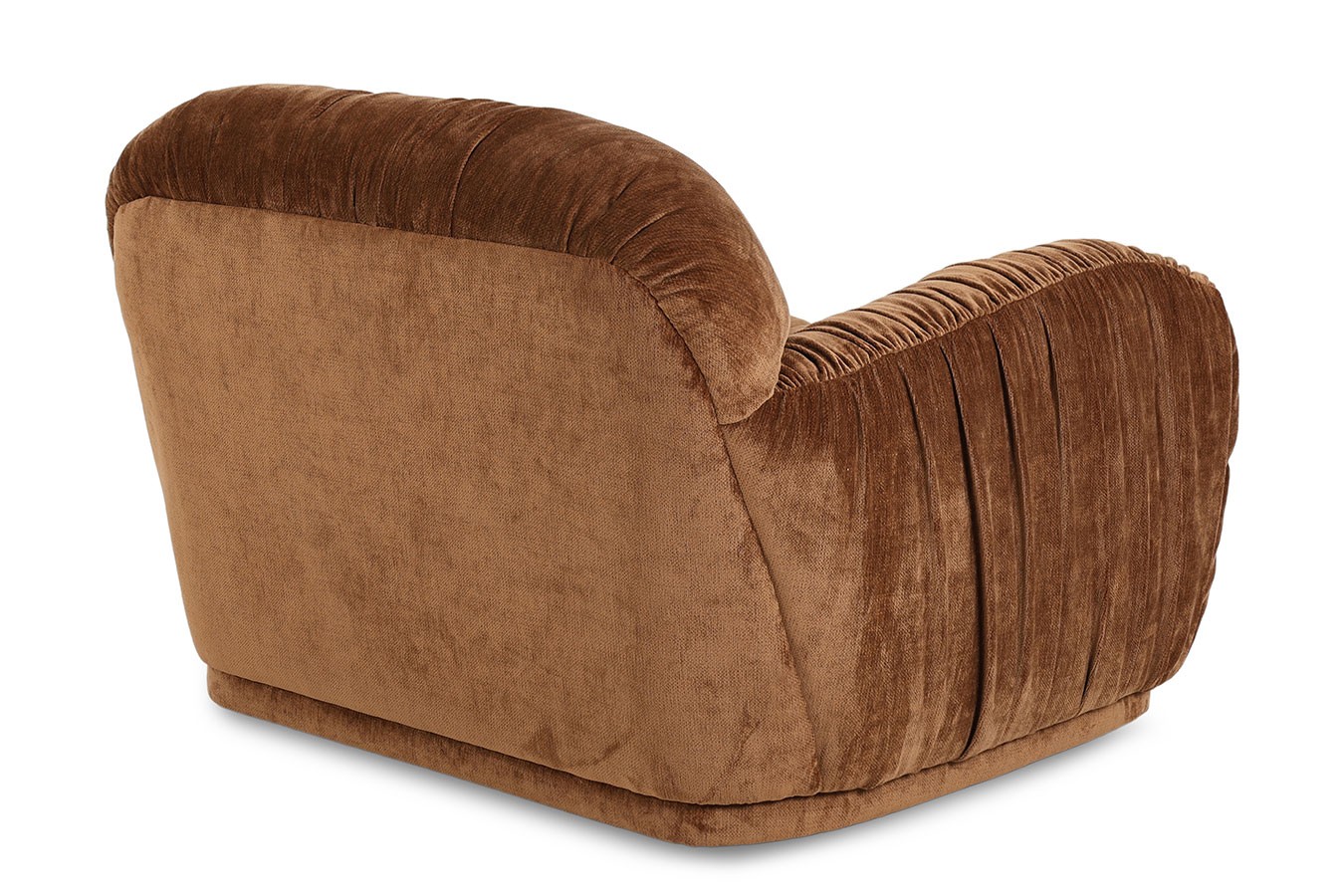 Loungesessel Savigny Chenille Velours braun