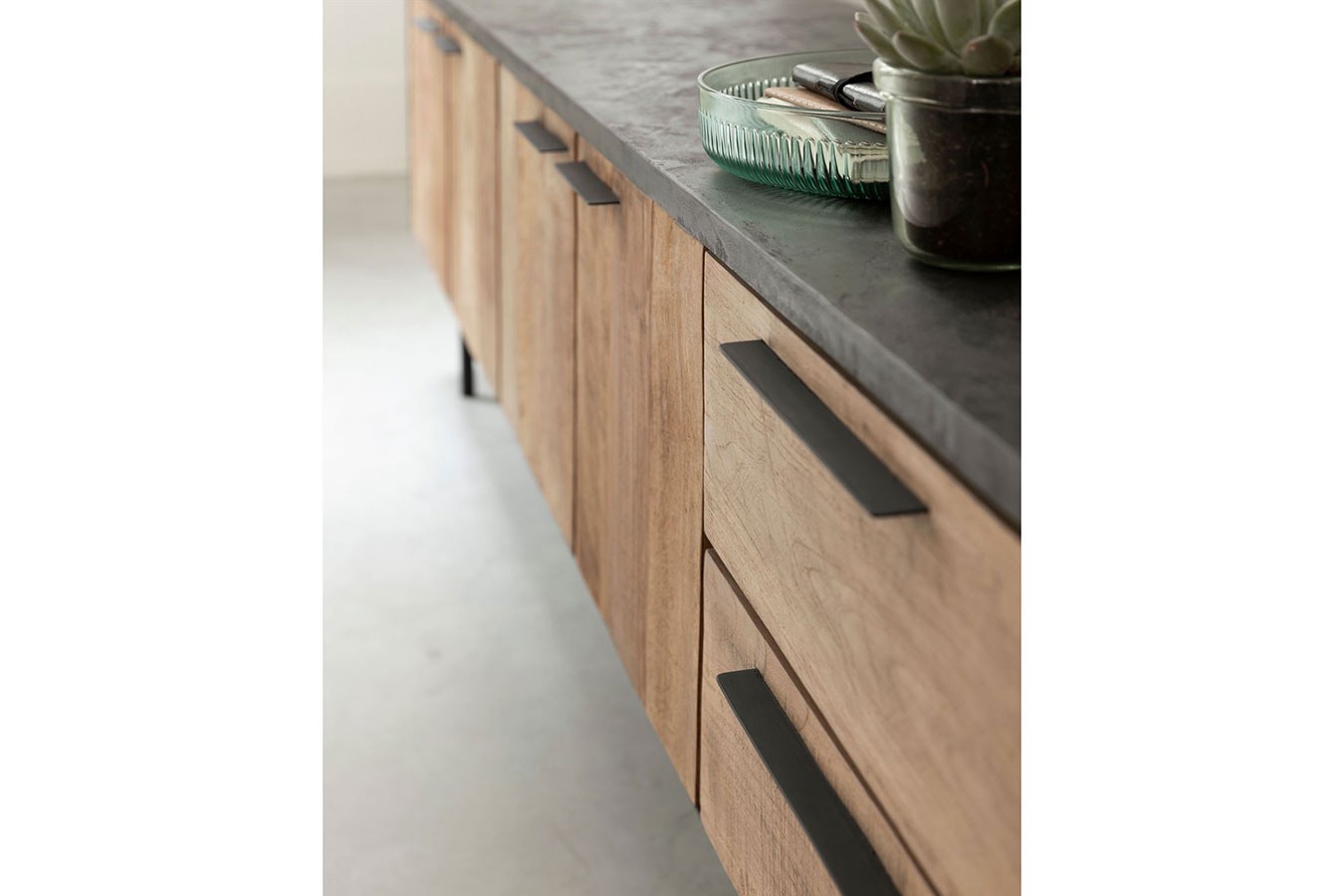 TV-Board Soho Teak natur B 230 cm