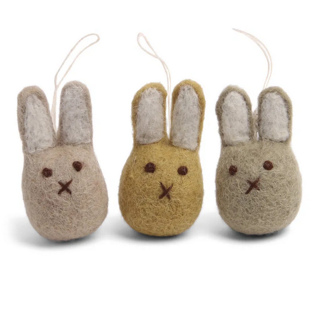 Anhänger Mini Bunny Filzhasen 3er Set