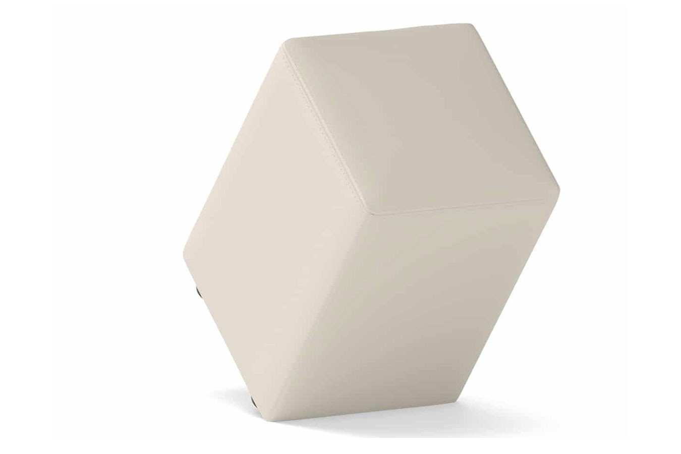 Sitzhocker Basic Leder creme