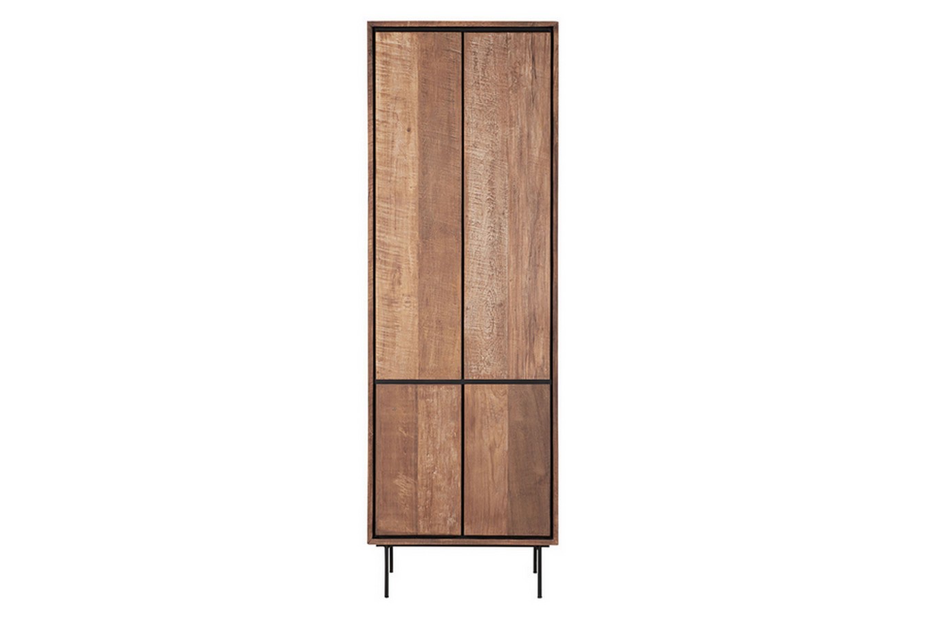 Schrank Metropole Teak Metall 210x70 cm