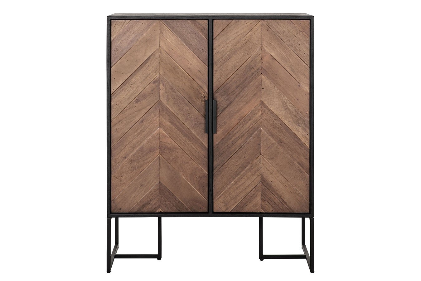 Highboard Criss Cross Massivholz B 75 cm