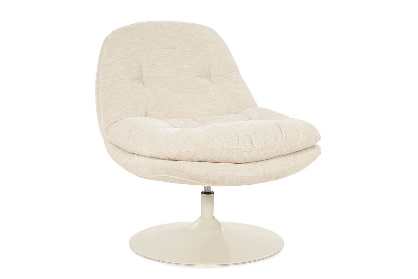 Drehsessel Tomba Velvet weiss
