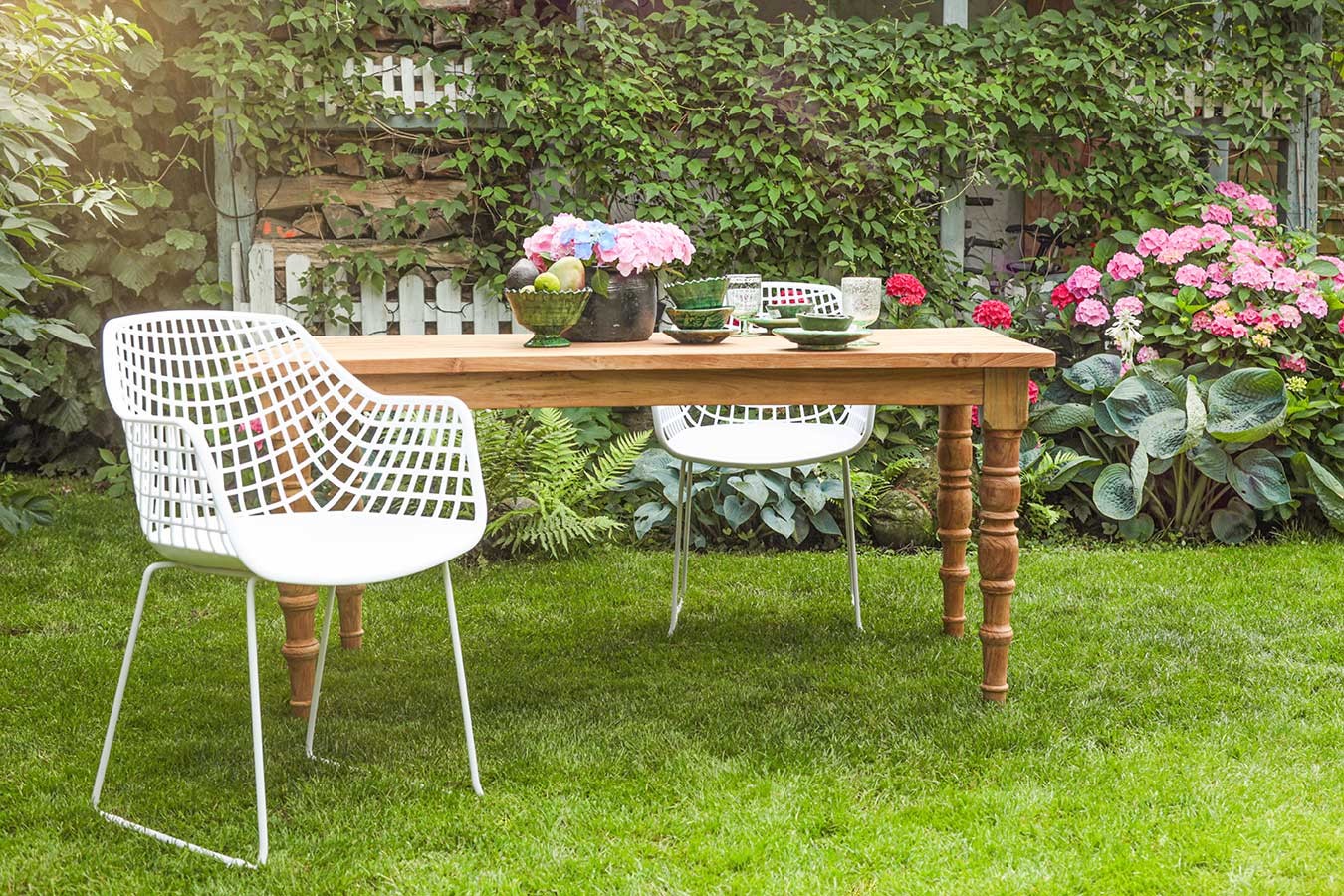 Gartentisch Brasserie Teak massiv 190 cm