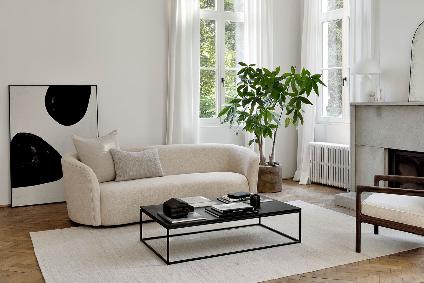 Couchtisch Thin  Eiche Metall B 120 cm