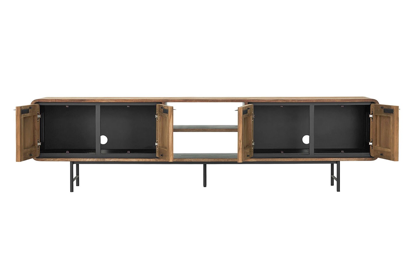TV-Board auf Fuß Evo Teak B 225 cm