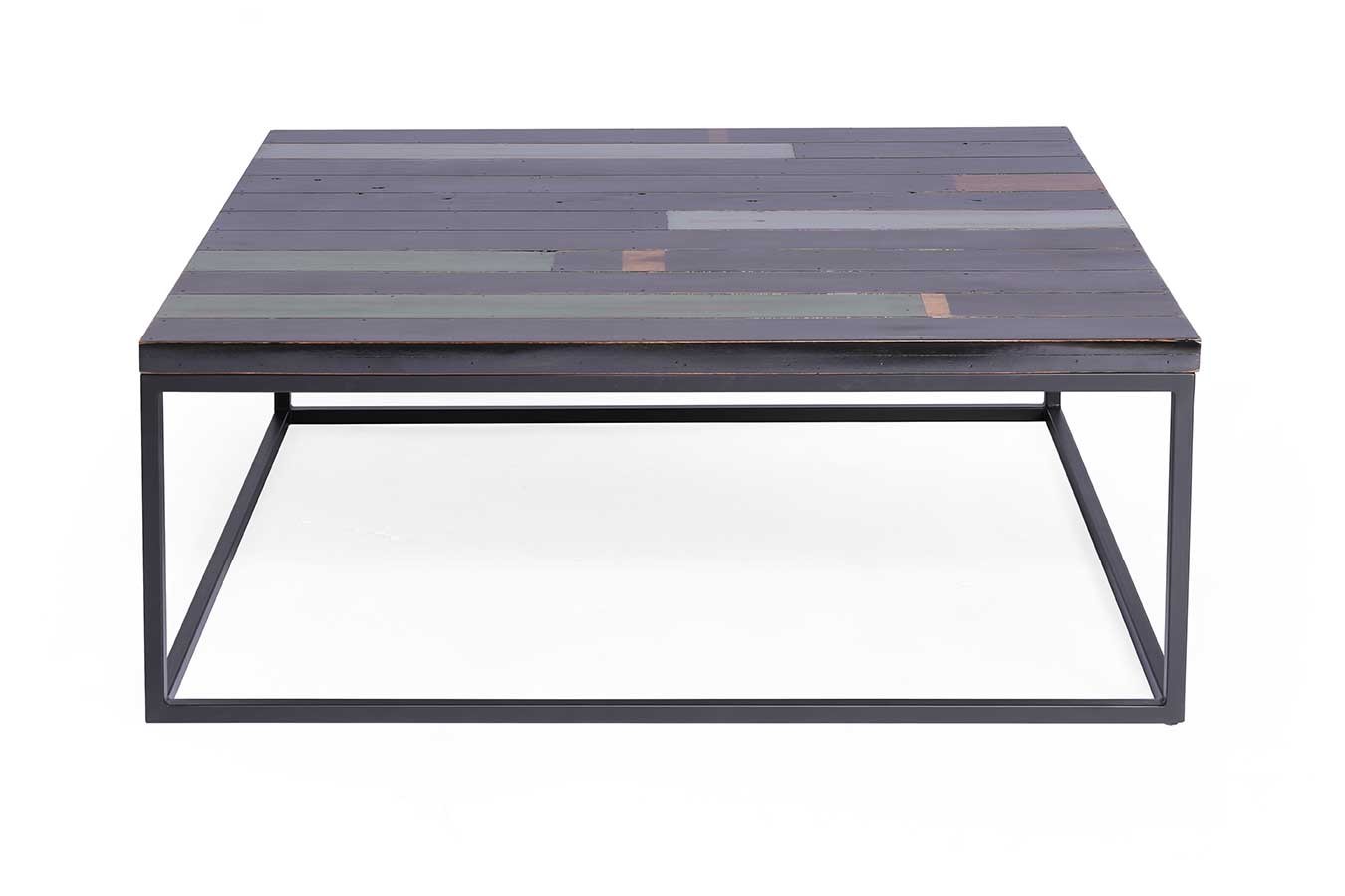 Couchtisch Chimney schwarz lackiert quadratisch