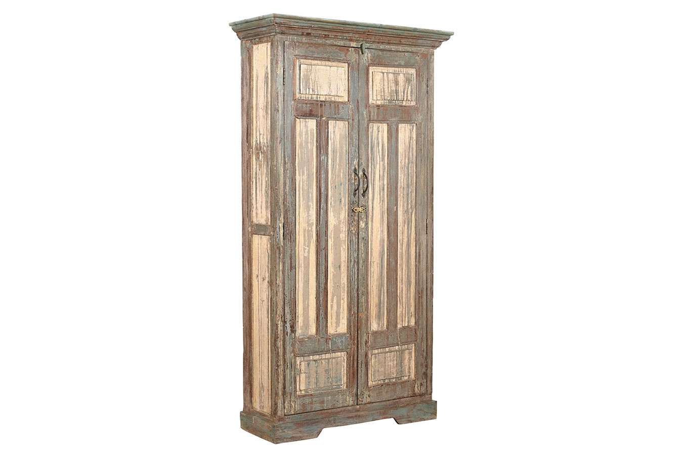 Schrank Vintage creme grau