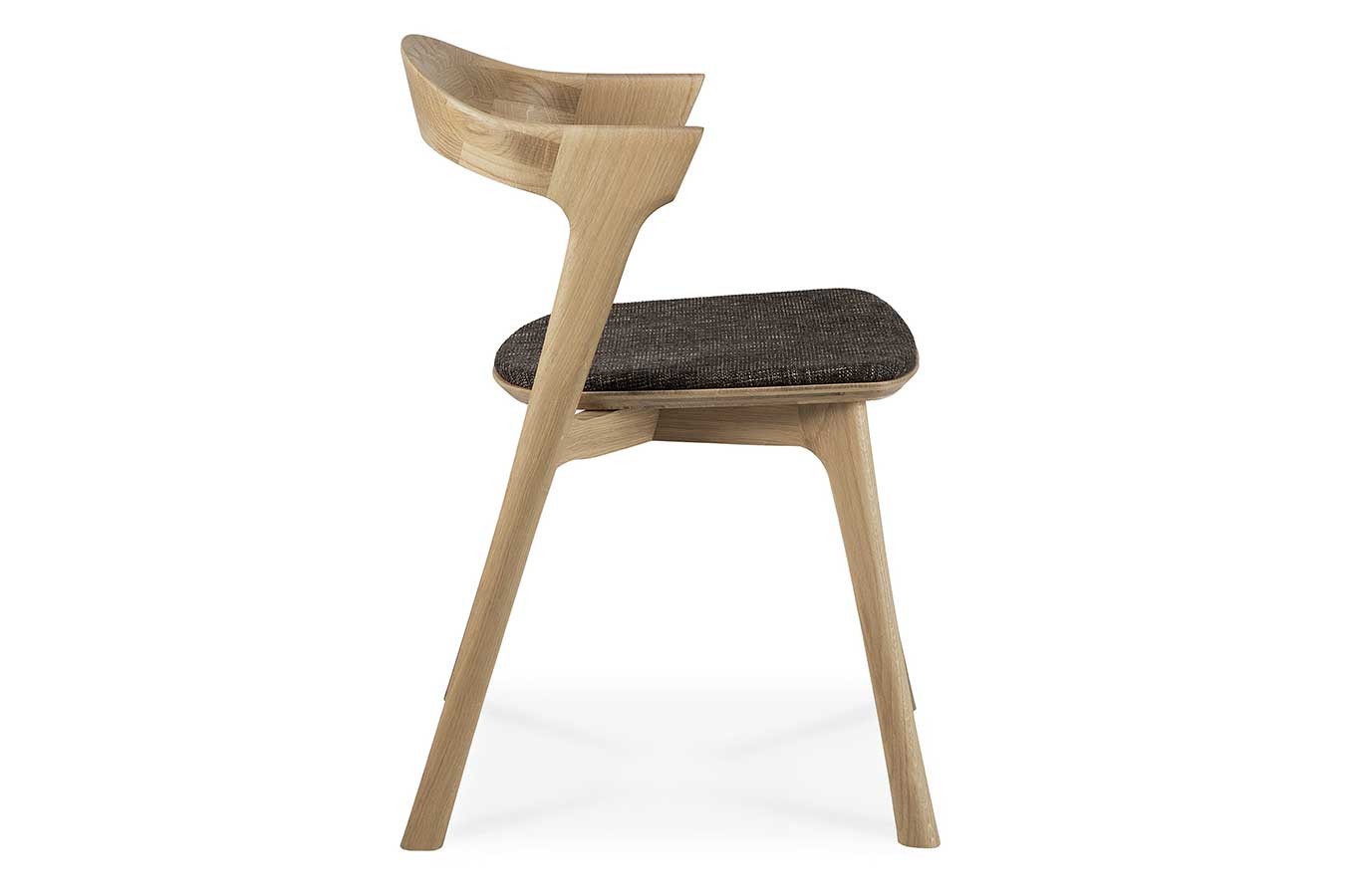 Esszimmerstuhl Bok Eiche massiv mit Sitzkissen braun