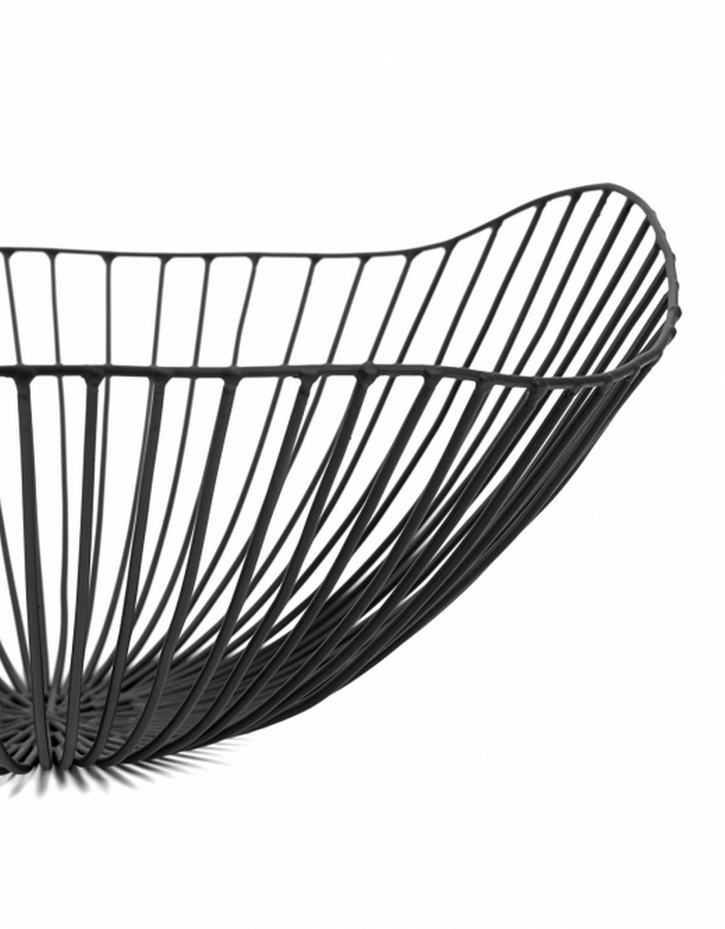 Obstschale Cesira Metall schwarz 39cm