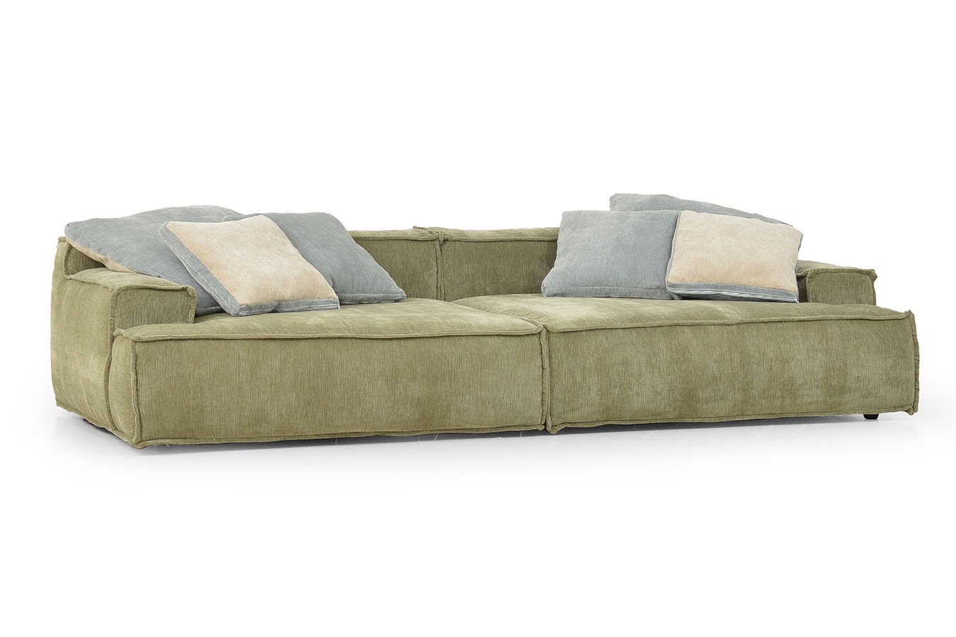 Loungesofa Pascal Stoff olivgrün B 260 cm