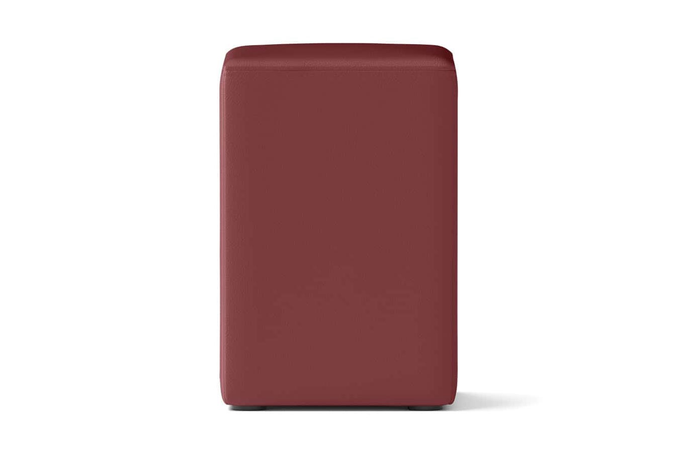Sitzhocker Basic Leder rot